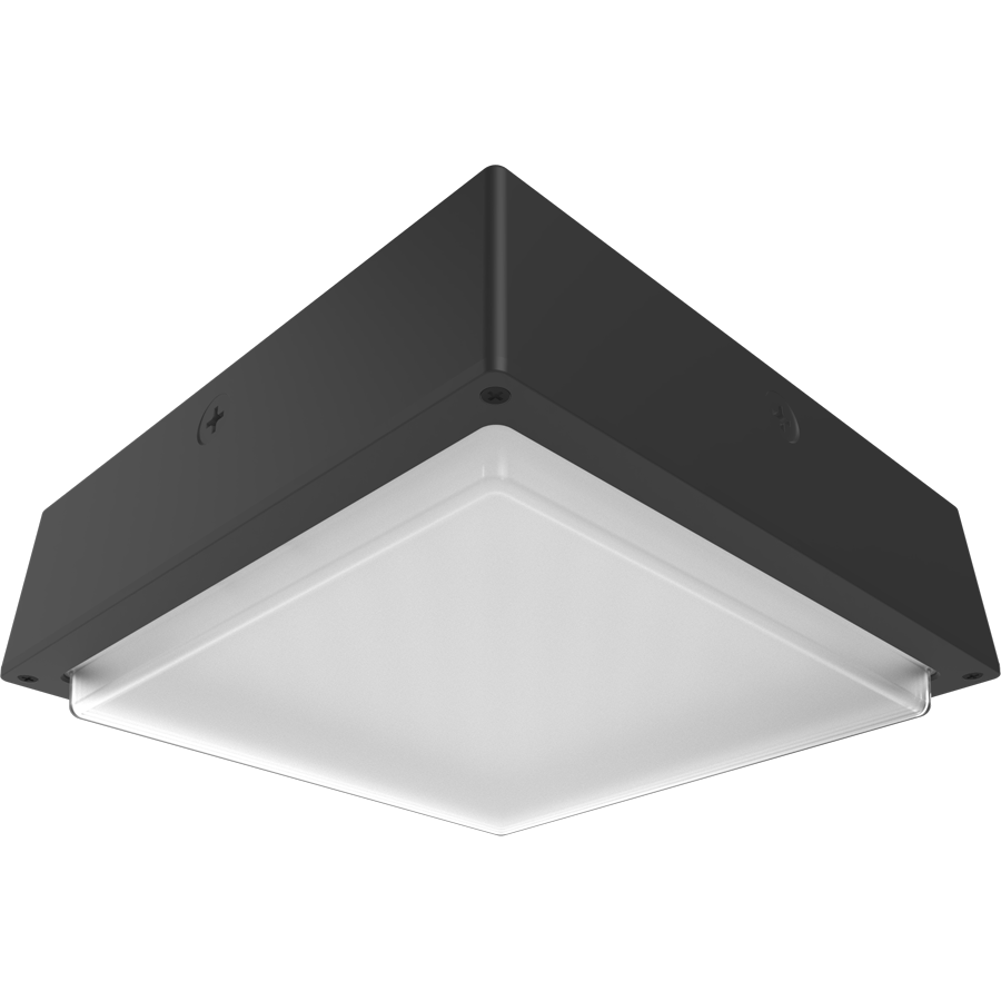 RAB VAN34-30FR/480 VAN34 Vandal Resistant LED Canopy Light – 10W-30W Selectable – 3000K/4000K/5000K Selectable – 1584-4588 Lumens – 480V – Drop Frosted Lens – Bronze Finish