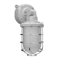 RAB VX20 VX Vaporproof Light – Selectable 12W/16W/20W – Selectable 3000K/4000K/5000K – 1405-2421 Lumens – 120-277V – Selectable Downlight or Up/Down Light – Integrated Photocell – Gray Finish
