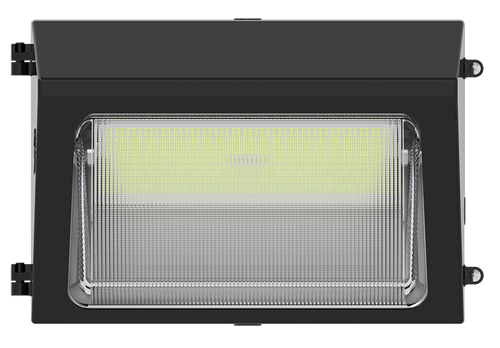 RAB W22-M-100/480 W22 Field-Adjustable Wall Pack – Medium – Selectable 50W/70W/85W/100W – Selectable 3000K/4000K/5000K – 6170-14087 Lumens – 480V – Adjustable Optics – Bronze Finish