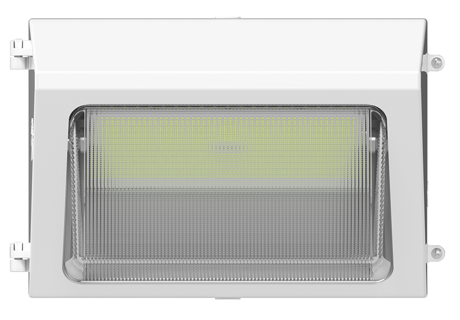 RAB W22-M-60W/480 W22 Field-Adjustable Wall Pack – Medium – Selectable 30W/40W/50W/60W – Selectable 3000K/4000K/5000K – 3727-9105 Lumens – 480V – Adjustable Optics – White Finish