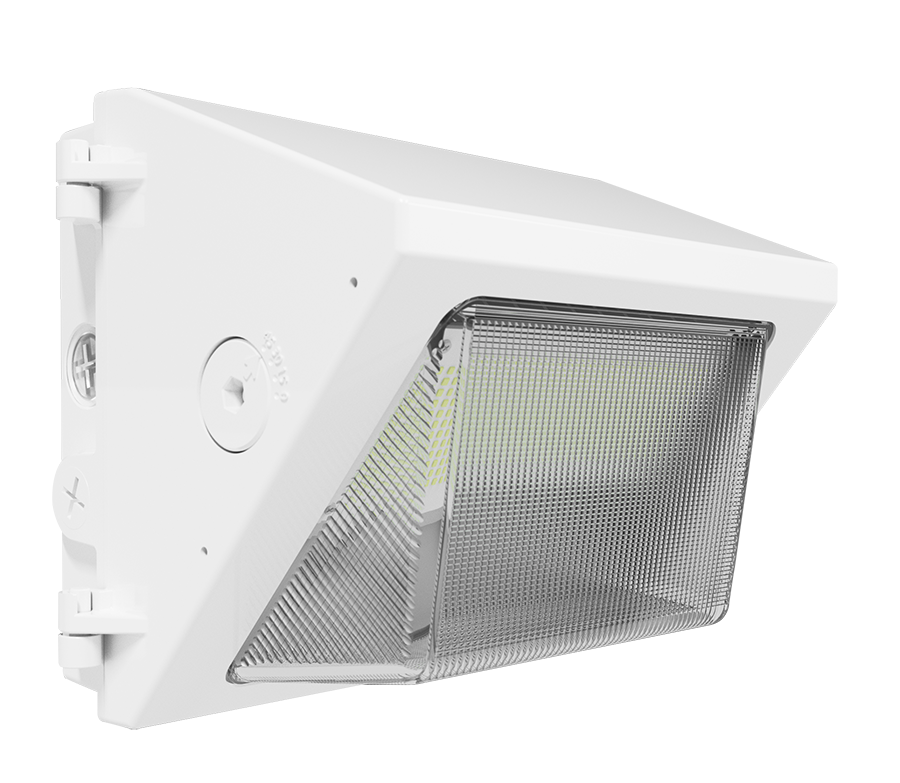 RAB W22-S-30W W22 Field-Adjustable Wall Pack – Small – Selectable 15W/20W/25W/30W – Selectable 3000K/4000K/5000K – 1917-4508 Lumens – 120-277V – Adjustable Optics – White Finish