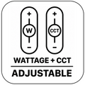 Wattage & CCT Adjustable