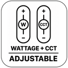 Wattage & CCT Adjustable