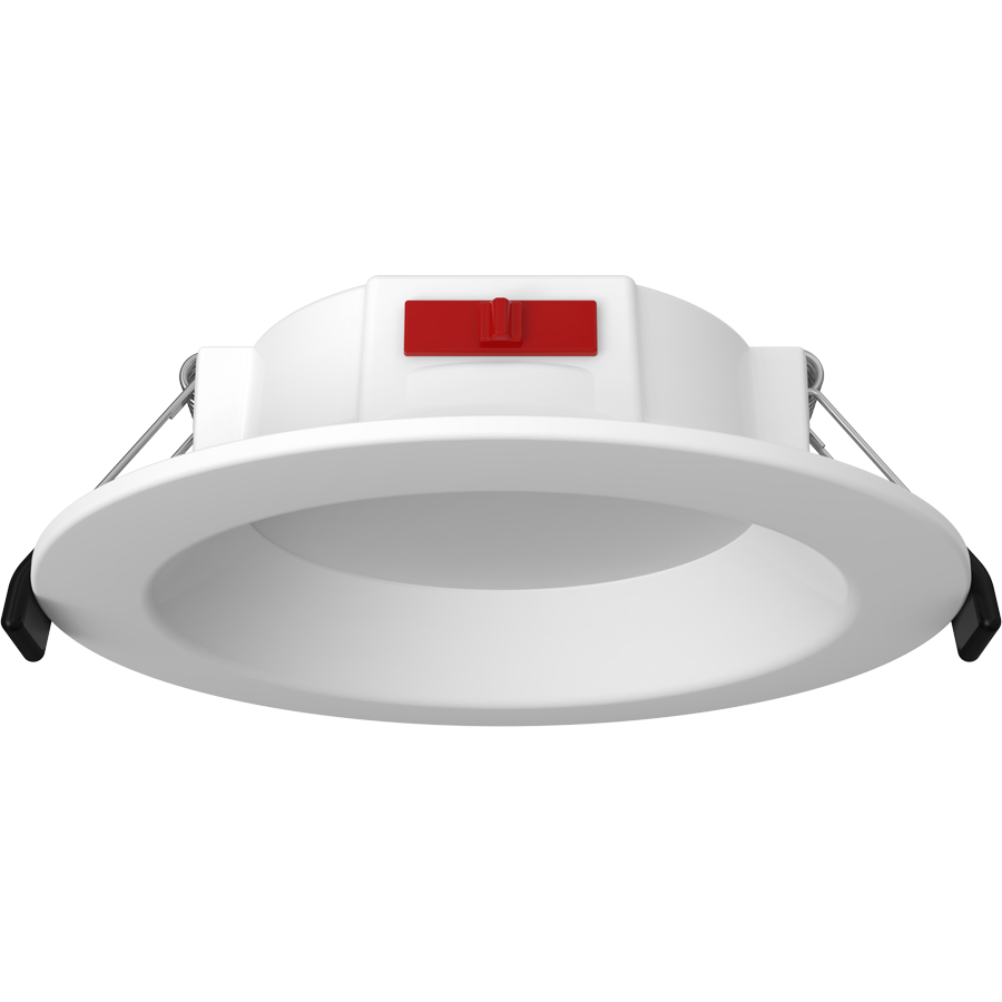 RAB WFD34-4/BP 4in Regressed Wafer Recessed Light – 7W – 650 Lumens – 2700K–5000K – 120V – Round – Smooth Trim – 90+ CRI – 12 Pack