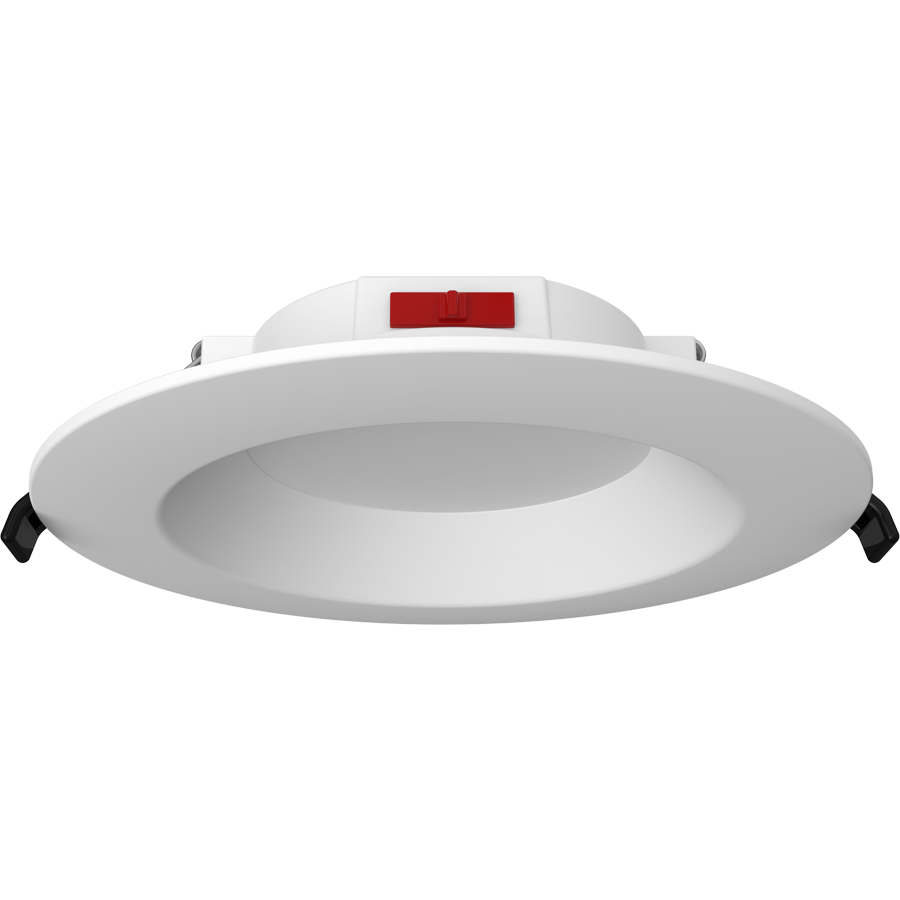 RAB WFD34-6/BP 6in Regressed Wafer Recessed Light – 9.5W – 900 Lumens – 2700K–5000K – 120V – Round – Smooth Trim – 90+ CRI – 12 Pack