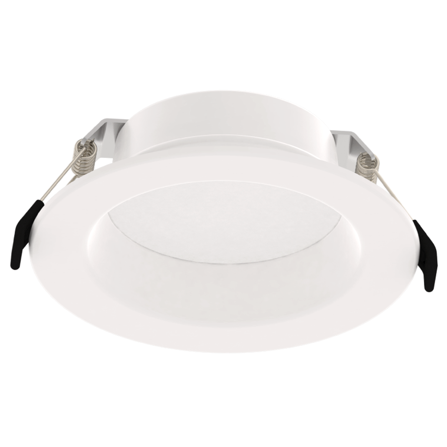 RAB WFD4 WFD4 4in Regressed Wafer Recessed Light – 13W – 1200 Lumens – 2700K–5000K – 120V – Smooth Trim – White Finish – 90+ CRI