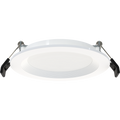 RAB WFR34-4B/BP WFR34 4 Inch Edge-Lit Wafer Downlight 12-Pack – Round Baffle Trim – 120V – Triac Dimmable – 650 Lumens