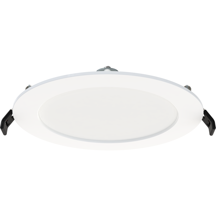 RAB WFR34-6/BP 6 Inch Edge-Lit Wafer Downlight 12-Pack – Round Smooth Trim – 120V – Triac Dimmable – 1000 Lumens