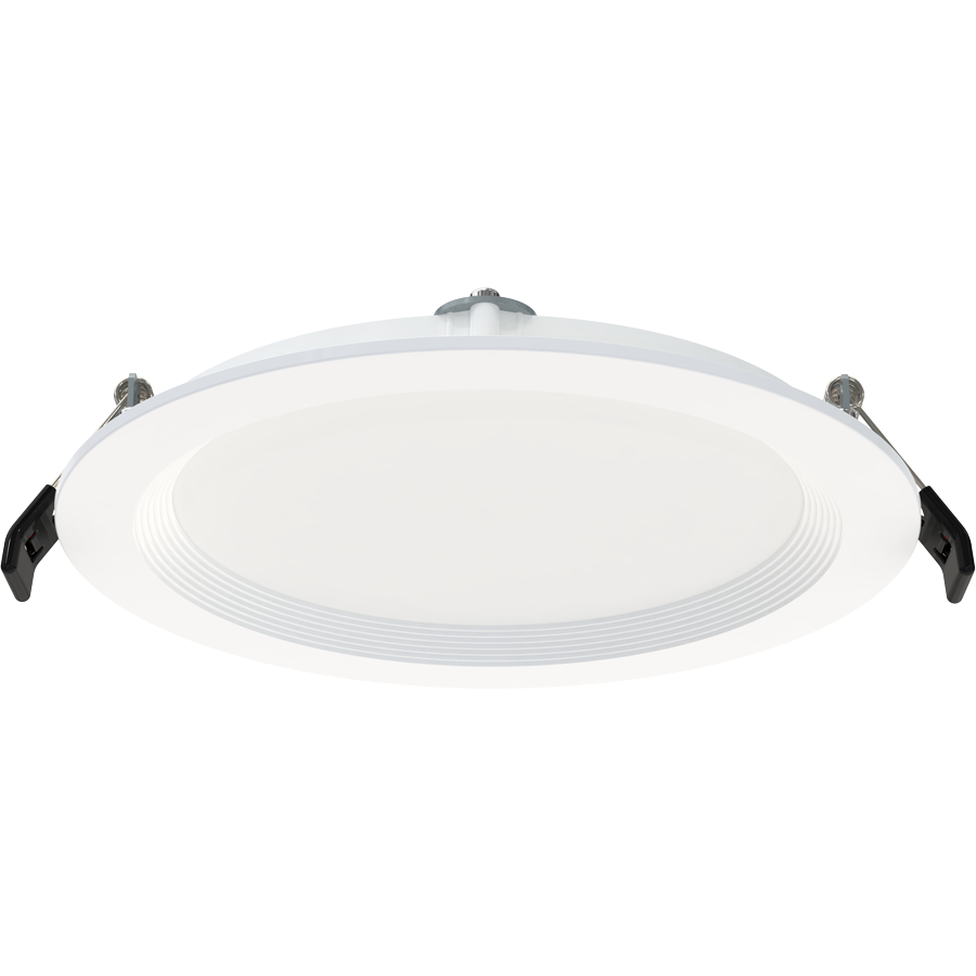 RAB WFR34-6B/BP 6 Inch Edge-Lit Wafer Downlight 12-Pack – 13W – Round Baffle Trim – 120V – Triac Dimmable – 1000 Lumens