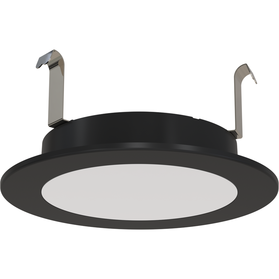RAB WFRETRO34-4-B WFRETRO34 4" Wafer Retrofit Downlight - 800 Lumens - 8W - 120V - 5CCT Selectable - Smooth Trim - Black