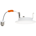 RAB WFRETRO34-4 WFRETRO34 4" Wafer Retrofit Downlight - 800 Lumens - 8W - 120V - 5CCT Selectable - Smooth Trim - White