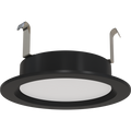 RAB WFRETRO34-4B-B WFRETRO34 4" Wafer Retrofit Downlight - 800 Lumens - 8W - 120V - 5CCT Selectable - Baffle Trim - Black