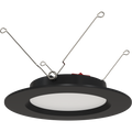 RAB WFRETRO34-6B-B WFRETRO34 6" Wafer Retrofit Downlight - 1100 Lumens - 11W - 120V - 5CCT Selectable - Baffle Trim - Black