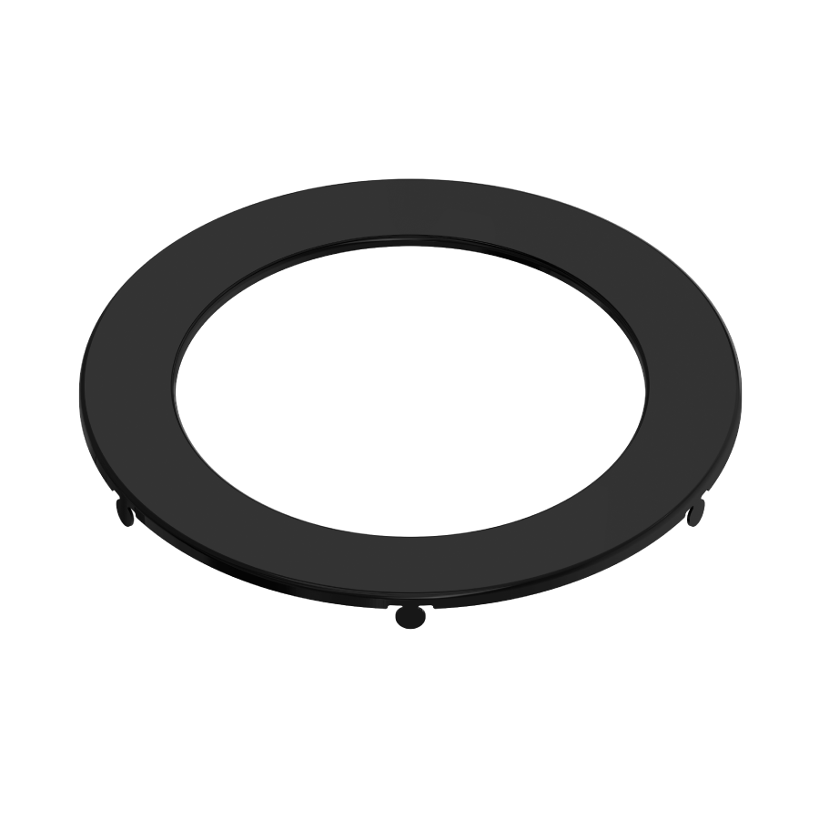 RAB WFRL-TRIM-6R-BS WFRL 6 Inch Wafer Trim – Smooth – Black