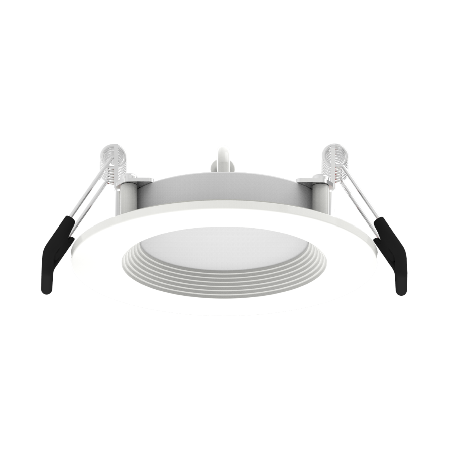 RAB WFRL3R69CCT120WB WFRL 3 Inch Edge-Lit Wafer Downlight – 6W – 5-CCT Selectable – White Baffle Trim – CRI90 – 120V – Triac Dimmable – 500 Lumens