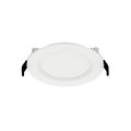 RAB WFRL4R99FA120WBS WFRL 4 Inch Shallow Edge-Lit Wafer Downlight – 9W – 5-CCT Selectable – White Baffle Trim – CRI90 – 120V – 750 Lumens