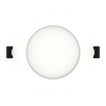 RAB WFRL4R99FA120WS WFRL 4 Inch Edge-Lit Wafer Downlight – 9W – 5-CCT Selectable – White Smooth Trim – CRI90 – 120V – 750 Lumens