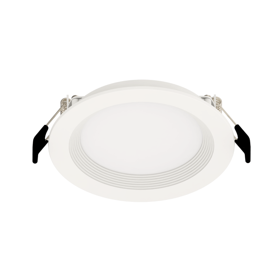 RAB WFRL4R99TW120WB-SS-NS/LCB WFRL 4 Inch Tunable White Edge-Lit Wafer Downlight – 9W – 2700K-6500K – CRI95 – White Baffle Trim – 120V – 550 Lumens