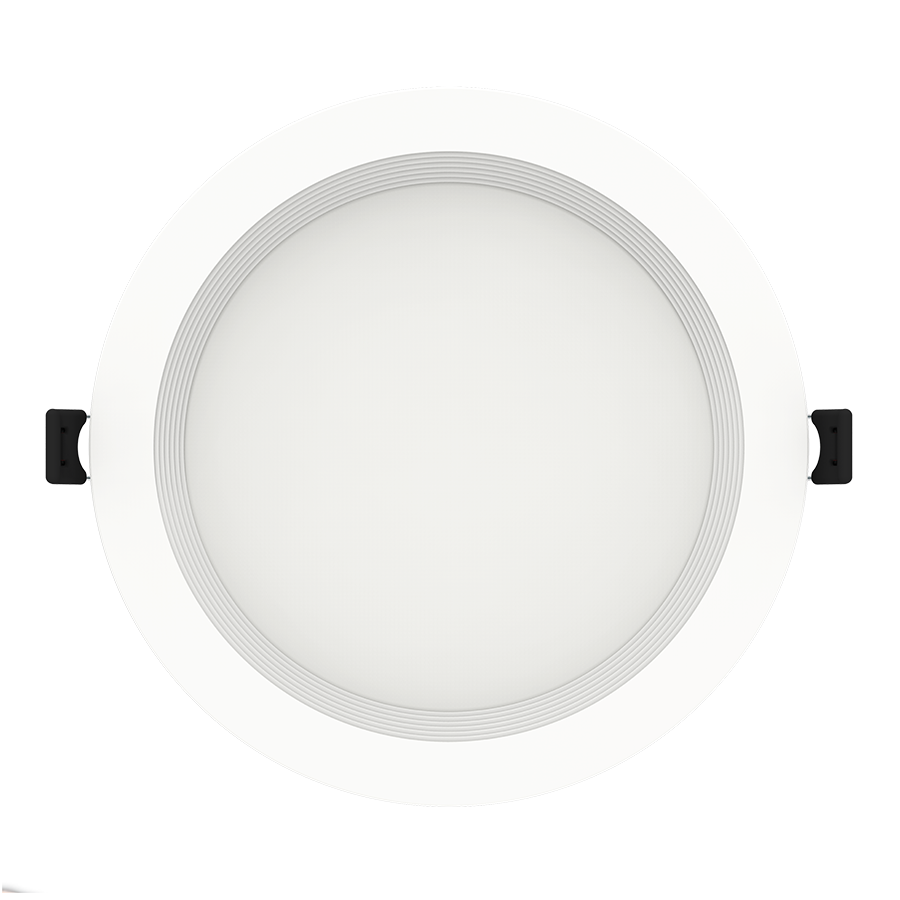 RAB WFRL6R139FA120WB WFRL 6 Inch Edge-Lit Wafer Downlight – 13W – 5-CCT Selectable – White Baffle Trim – CRI90 – 120V – 1100 Lumens