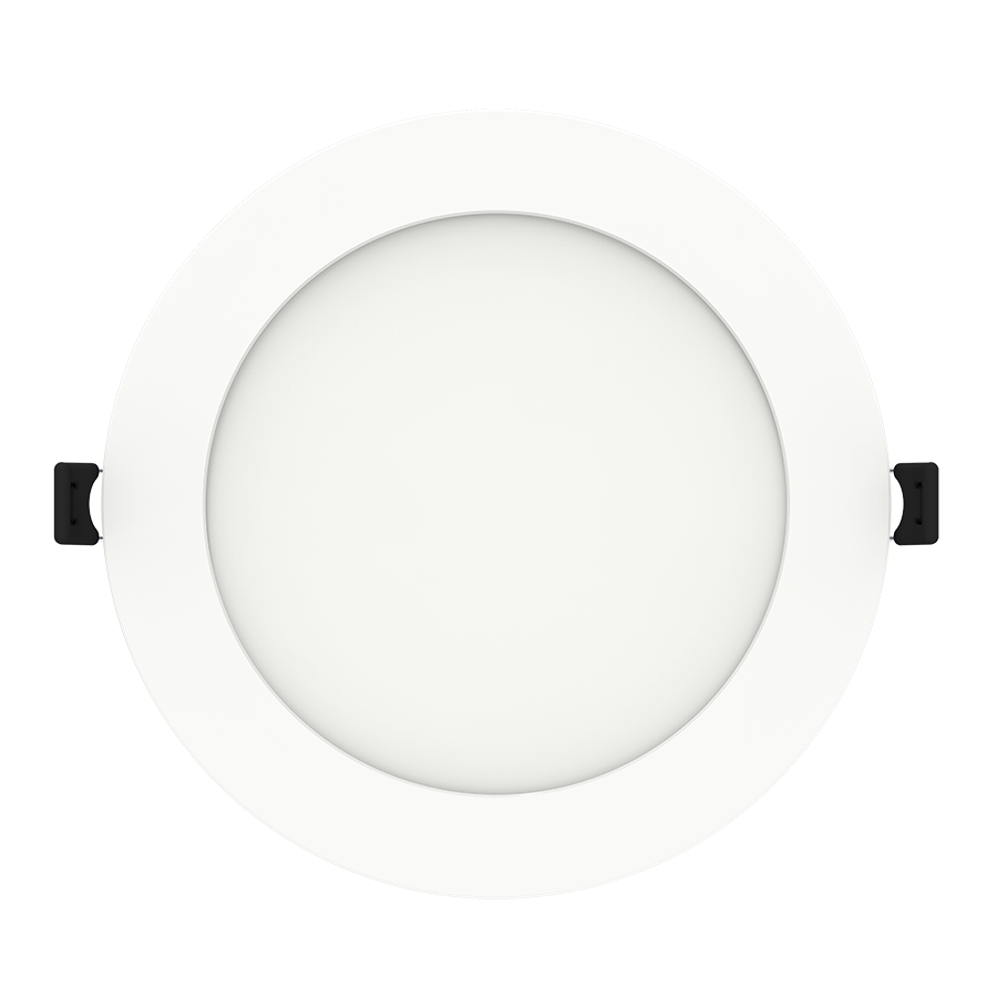 RAB WFRL6R139FA120WS WFRL 6 Inch Edge-Lit Wafer Downlight – 13W – 5-CCT Selectable – White Smooth Trim – CRI90 – 120V – 1100 Lumens
