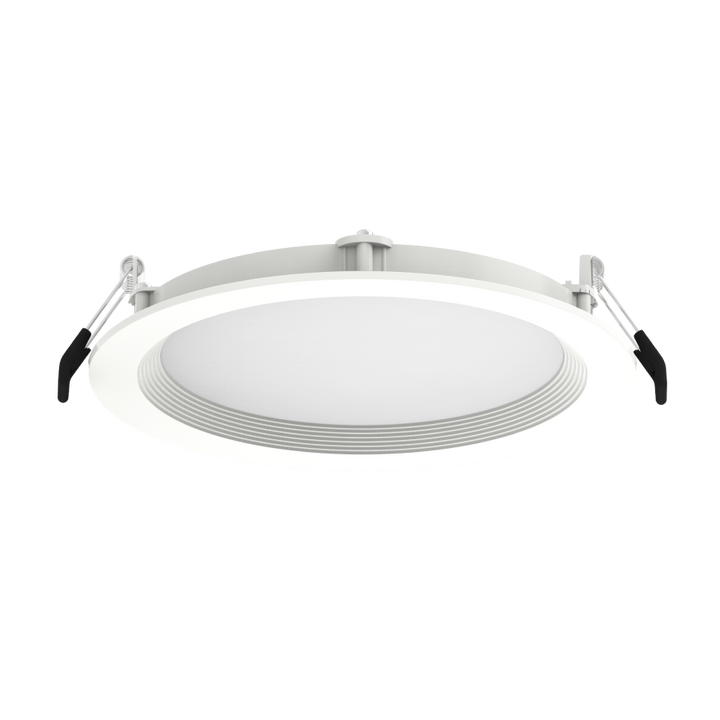 RAB WFRL6R139FADWB 6 Inch Edge-Lit Wafer Downlight – 13W – 5-CCT Selectable – White Baffle Trim – CRI90 – 120-277V – 0-10V + Triac Dimmable – 1300 Lumens