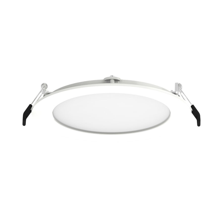 RAB WFRL6R139FADWS WFRL 6 Inch Edge-Lit Wafer Downlight – 13W – 5-CCT Selectable – White Smooth Trim – CRI90 – 120-277V – 0-10V + Triac Dimmable – 1300 Lumens