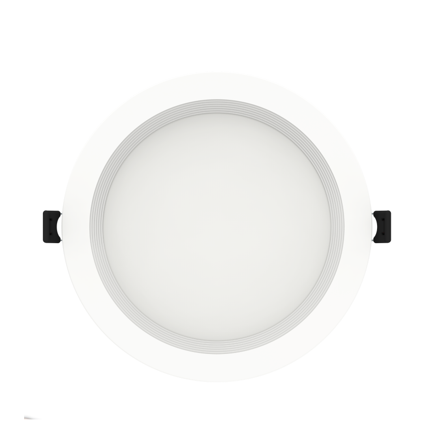 RAB WFRL6R149FA120WB WFRL 6 Inch High Output Edge-Lit Wafer Downlight – 14W – 5-CCT Selectable – White Baffle Trim – CRI90 – 120V – Triac Dimmable – 1300 Lumens