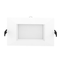 RAB WFRL6S139FA120WS WFRL 6 Inch Square Edge-Lit Wafer Downlight – 13W – 5-CCT Selectable – White Smooth Trim – CRI90 – 120V – Triac Dimmable – 1100 Lumens