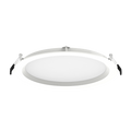 RAB WFRL8R239FADWB WFRL 8 Inch Edge-Lit Wafer Downlight – 23W – 5-CCT Selectable – White Baffle Trim – CRI90 – 120-277V – 0-10V + Triac Dimmable – 2100 Lumens