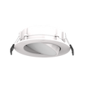 RAB WFRLA4R89FA120WS 4 Inch Adjustable Gimbal Edge-Lit Wafer Downlight – 9W – 5-CCT Selectable – White Smooth Trim – CRI90 – 120V – Triac Dimmable – 700 Lumens