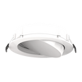 RAB WFRLA6R129FA120WS 6 Inch Adjustable Gimbal Edge-Lit Wafer Downlight – 12W – 5-CCT Selectable – White Smooth Trim – CRI90 – 120V – Triac Dimmable – 1000 Lumens