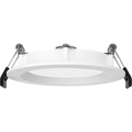 RAB WFRX-4BD WFRX 4in Edge-Lit Wafer Recessed Light – Selectable 8W–12W – 678–1100 Lumens – 2700K–5000K – 120–277V – Round – Baffle Trim – 90+ CRI