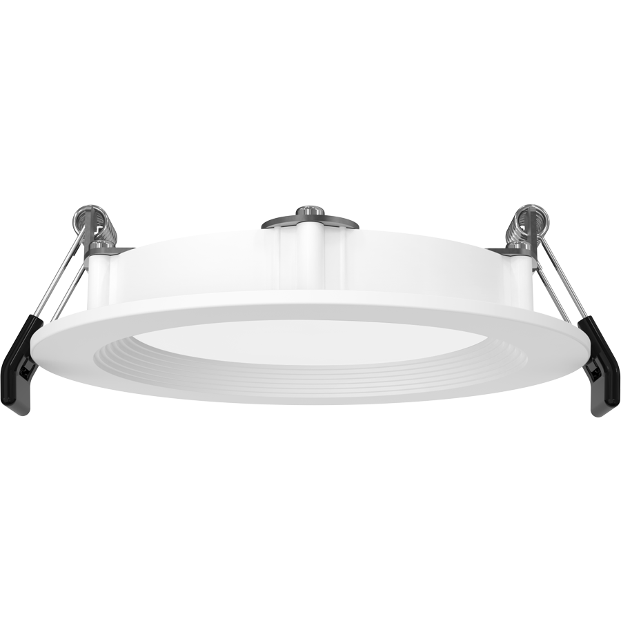 RAB WFRX-4BD WFRX 4in Edge-Lit Wafer Recessed Light – Selectable 8W–12W – 678–1100 Lumens – 2700K–5000K – 120–277V – Round – Baffle Trim – 90+ CRI