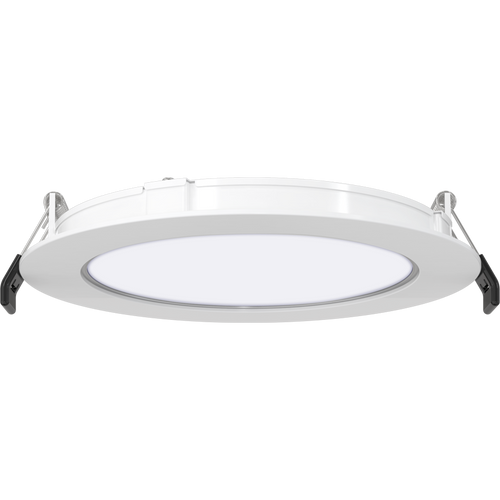 RAB WFRX-6R/NL WFRX 6 Inch Dim-to-Warm Edge-Lit Wafer Downlight with Night Light – Selectable 9W/11W/13W – Selectable 2700K/3000K/3500K/4000K/5000K – White Smooth Trim – 120V – 850-1200 Lumens Main Light + 20 Lumen Night Light
