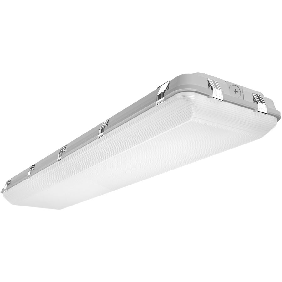 RAB WHALE4/MVS WHALE4 LED Washdown High Bay with Microwave Motion Sensor - 4ft - 17991-24462 Lumens - 120W–160W Selectable Wattage - 120-277V