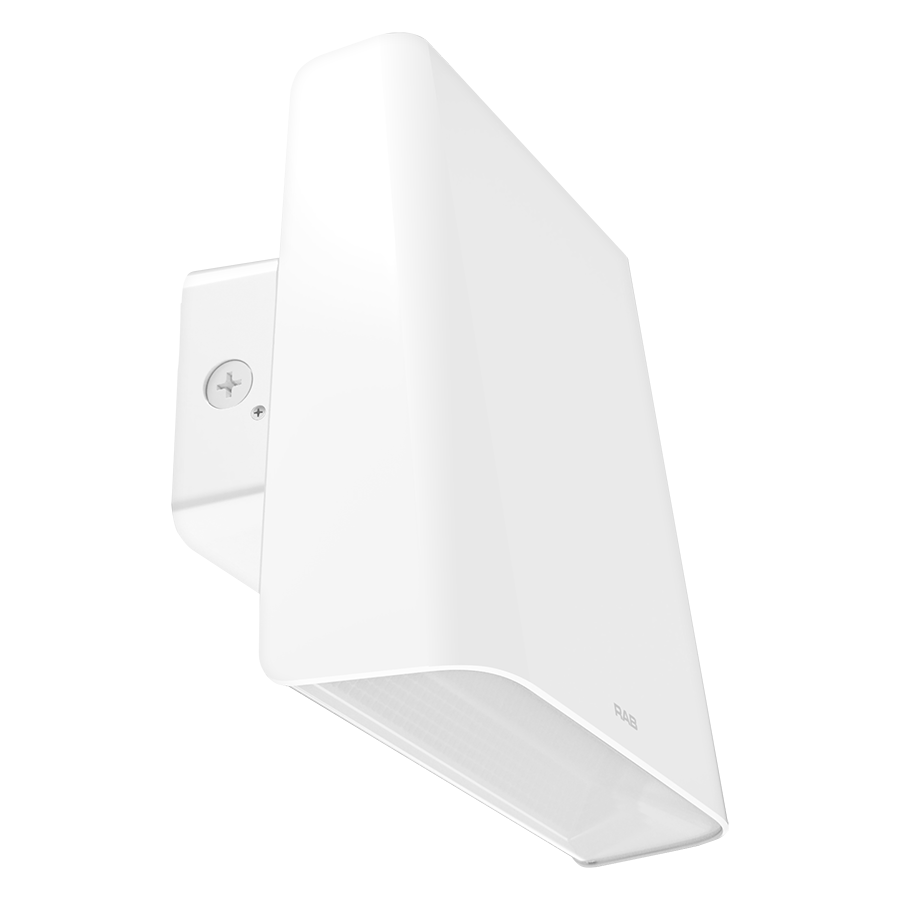 RAB WPLEDLW Field-Adjustable Wall Pack – Large – Selectable 58W/85W/113W – Selectable 3000K/4000K/5000K – 7533-14968 Lumens – 120-277V – Junction Box Mount – White Finish