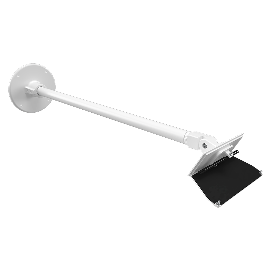 RAB ARM24SVMW 24in Swivel Arm Mount – White Finish – For PWLED Field-Adjustable Wall Pack Fixtures