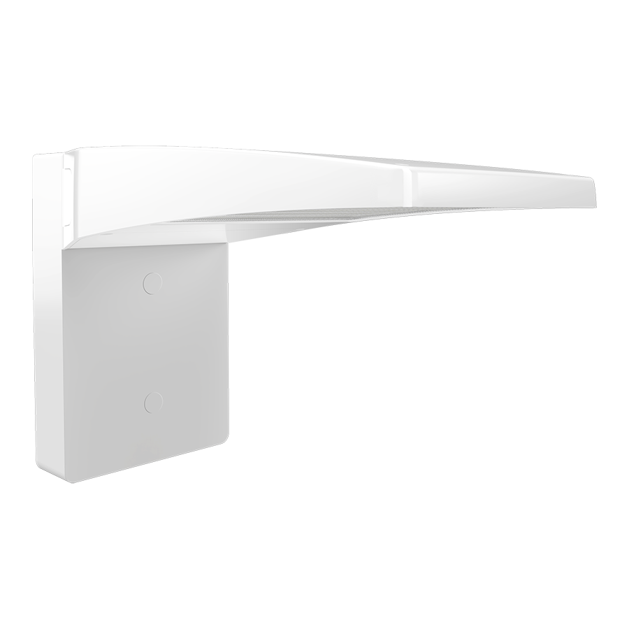 RAB WPLEDMW/EC Field-Adjustable Wall Pack – Medium – Selectable 16W/24W/32W – Selectable 3000K/4000K/5000K – 2020-4151 Lumens – 120-277V – Cold Weather Emergency Battery Backup – White Finish