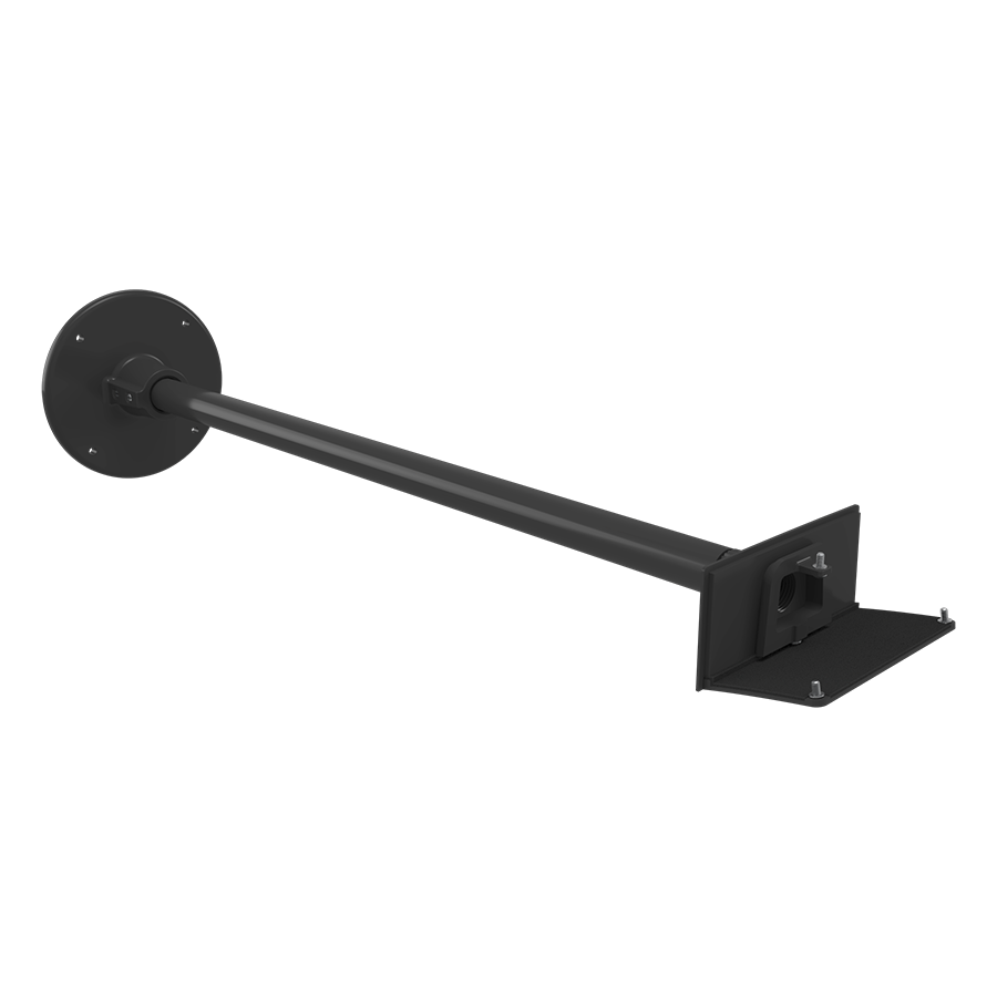 RAB ARM24S 24in Straight Arm Mount – Bronze Finish – For PWLED Field-Adjustable Wall Pack Fixtures