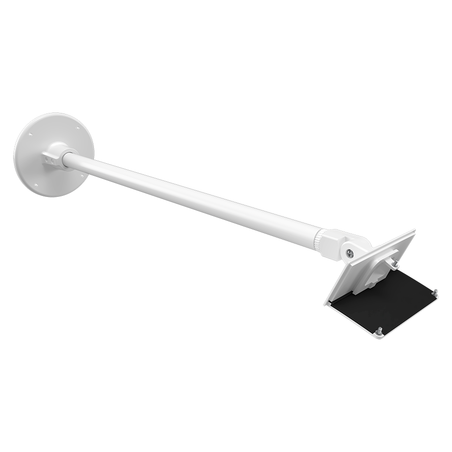 RAB ARM24SVSW 24in Swivel Arm Mount – White Finish – For PWLED Field-Adjustable Wall Pack Fixtures
