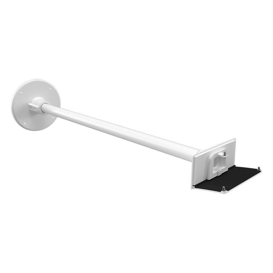 RAB ARM24SW 24in Straight Arm Mount – White Finish – For PWLED Field-Adjustable Wall Pack Fixtures