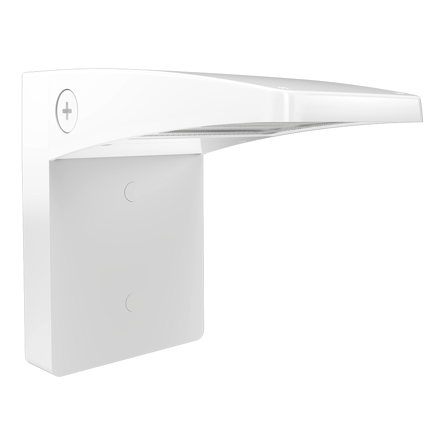 RAB WPLEDSW/E Field-Adjustable Wall Pack – Small – Selectable 6W/10W/13W – Selectable 3000K/4000K/5000K – 833-1720 Lumens – 120-277V – Emergency Battery Backup – White Finish