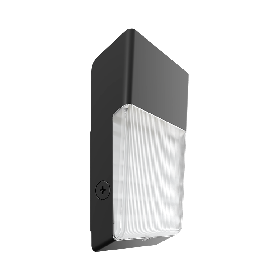 RAB WPT/E Field-Adjustable Wall Pack – Selectable 15W/25W/40W – Selectable 3000K/4000K/5000K – 2162-5345 Lumens – 120-277V – Emergency Battery Backup – Bronze Finish
