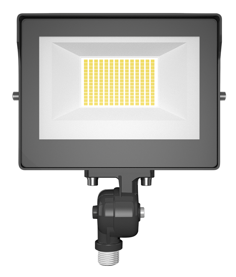 RAB X17XFU35 X17 Field-Adjustable LED Flood Light – 15W/25W/35W Selectable – 3000K/4000K/5000K Selectable – 2305-5031 Lumens – 120-277V – Knuckle Mount – Bronze Finish