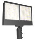 RAB X17XFU330SF/PCT X17 Field-Adjustable LED Flood Light – 175W/250W/330W Selectable – 3000K/4000K/5000K Selectable – 28950-49131 Lumens – 120-277V – Twistlock Photocontrol – Slipfitter Mount – Bronze Finish