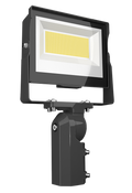 RAB X17XFU60SF X17 Field-Adjustable LED Flood Light – 30W/50W/60W Selectable – 3000K/4000K/5000K Selectable – 4793-9142 Lumens – 120-277V – Integrated Photocell – Slipfitter Mount – Bronze Finish