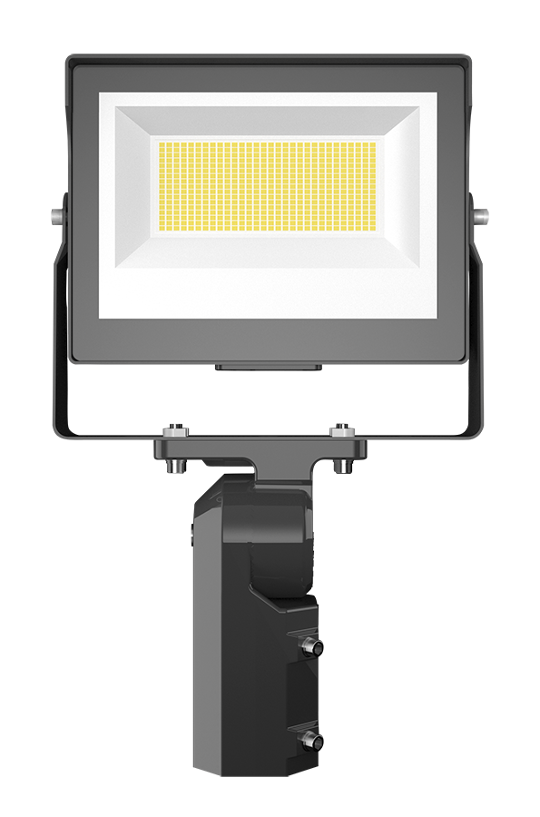 RAB X17XFU80SF X17 Field-Adjustable LED Flood Light – 40W/60W/80W Selectable – 3000K/4000K/5000K Selectable – 6342-12215 Lumens – 120-277V – Integrated Photocell – Slipfitter Mount – Bronze Finish