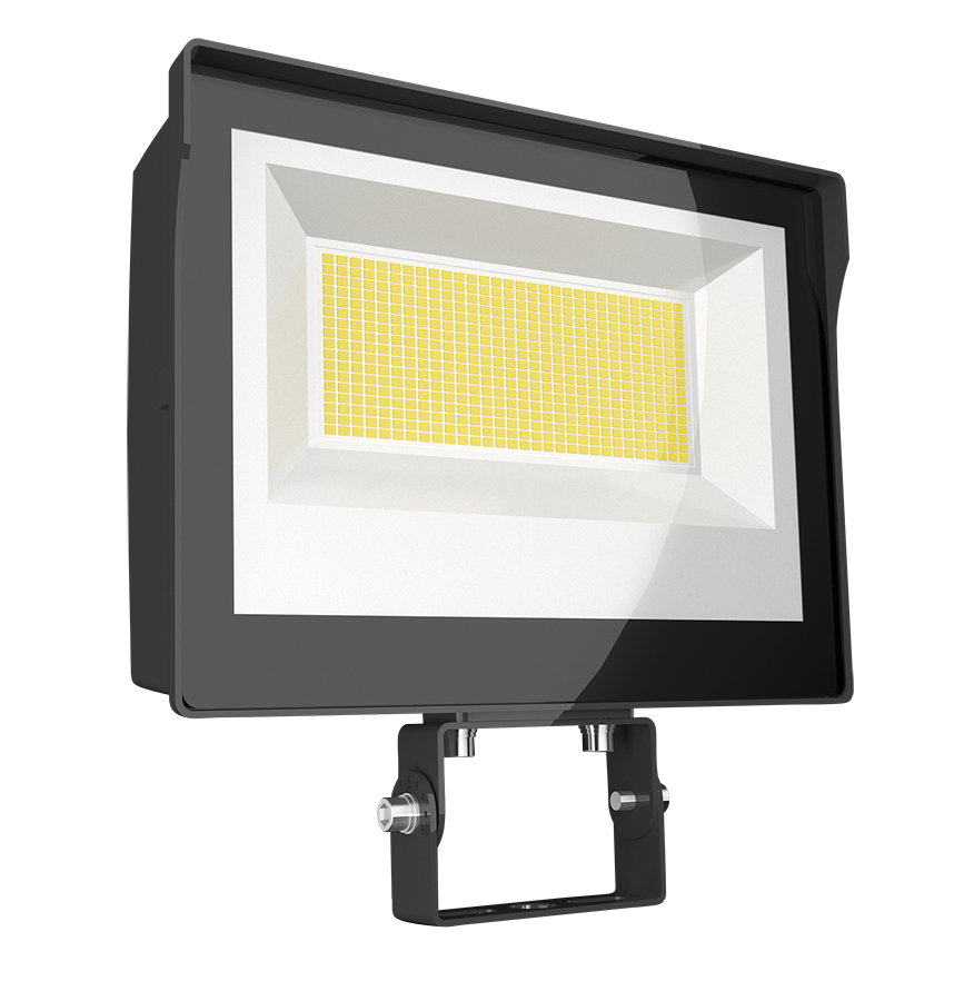 RAB X17XFU60T X17 Field-Adjustable LED Flood Light – 30W/50W/60W Selectable – 3000K/4000K/5000K Selectable – 4793-9142 Lumens – 120-277V – Integrated Photocell – Trunnion Mount – Bronze Finish