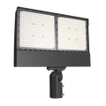 RAB X17PA450NSF/PCT X17 Field-Adjustable LED Flood Light – 250W/350W/450W Selectable – 4000K – 41506-66130 Lumens – 120-277V – Twistlock Photocontrol – Slipfitter Mount – Bronze Finish