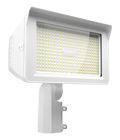 RAB X22-150W/480 X22 5-Way Selectable LED Flood Light – 75W/100W/125W/150W Selectable – 3000K/4000K/5000K Selectable – 10584-22797 Lumens – 480V – 7H x 6V Distribution – Slipfitter and Trunnion Mount – White Finish